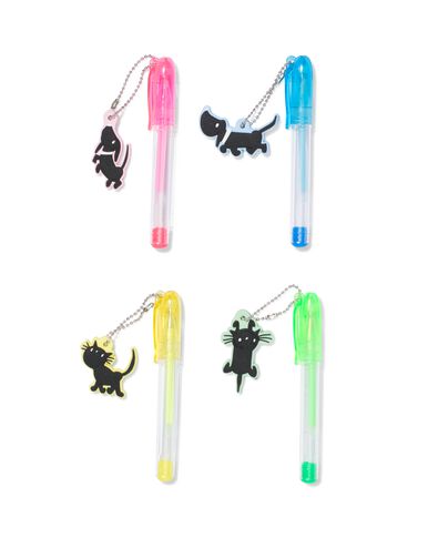 mini stylos gel Takkie et Siepie - lot de 4 - 15900477 - HEMA