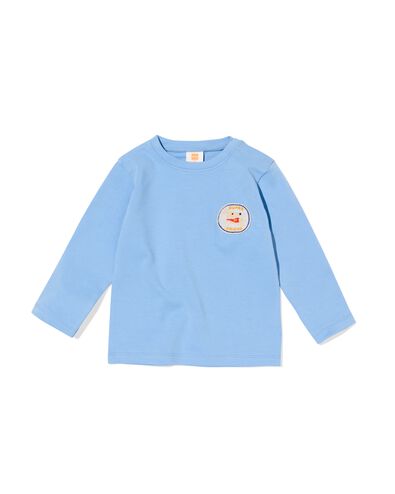 baby T-shirt jersey blauw - 33100180BLUE - HEMA