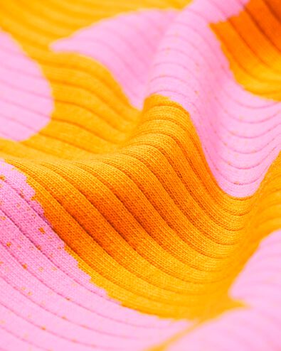 Kinderleggings gerippt, mit Herzen gelb gelb - 30828402YELLOW - HEMA