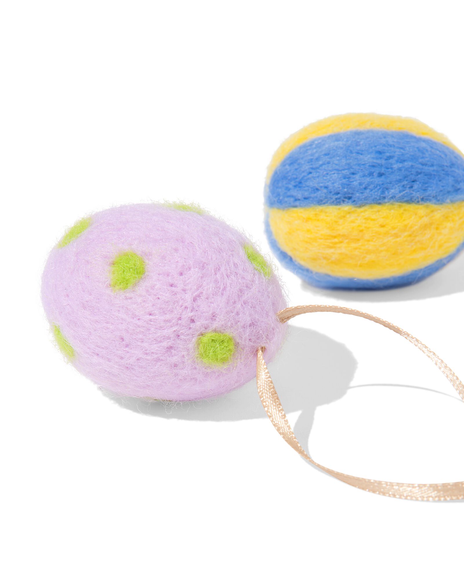 d&eacute;corations &agrave; suspendre de P&acirc;ques feutre &oelig;uf - 12 pi&egrave;ces - 25800063 - HEMA