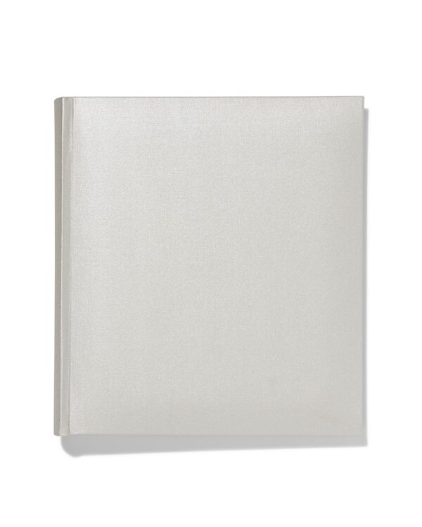 Fotoalbum, 32.5 x 29 cm, Leinen, silbern - 14633301 - HEMA