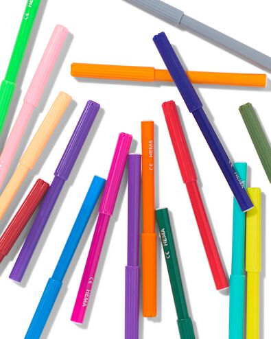 feutres - lot de 24 - 15900212 - HEMA