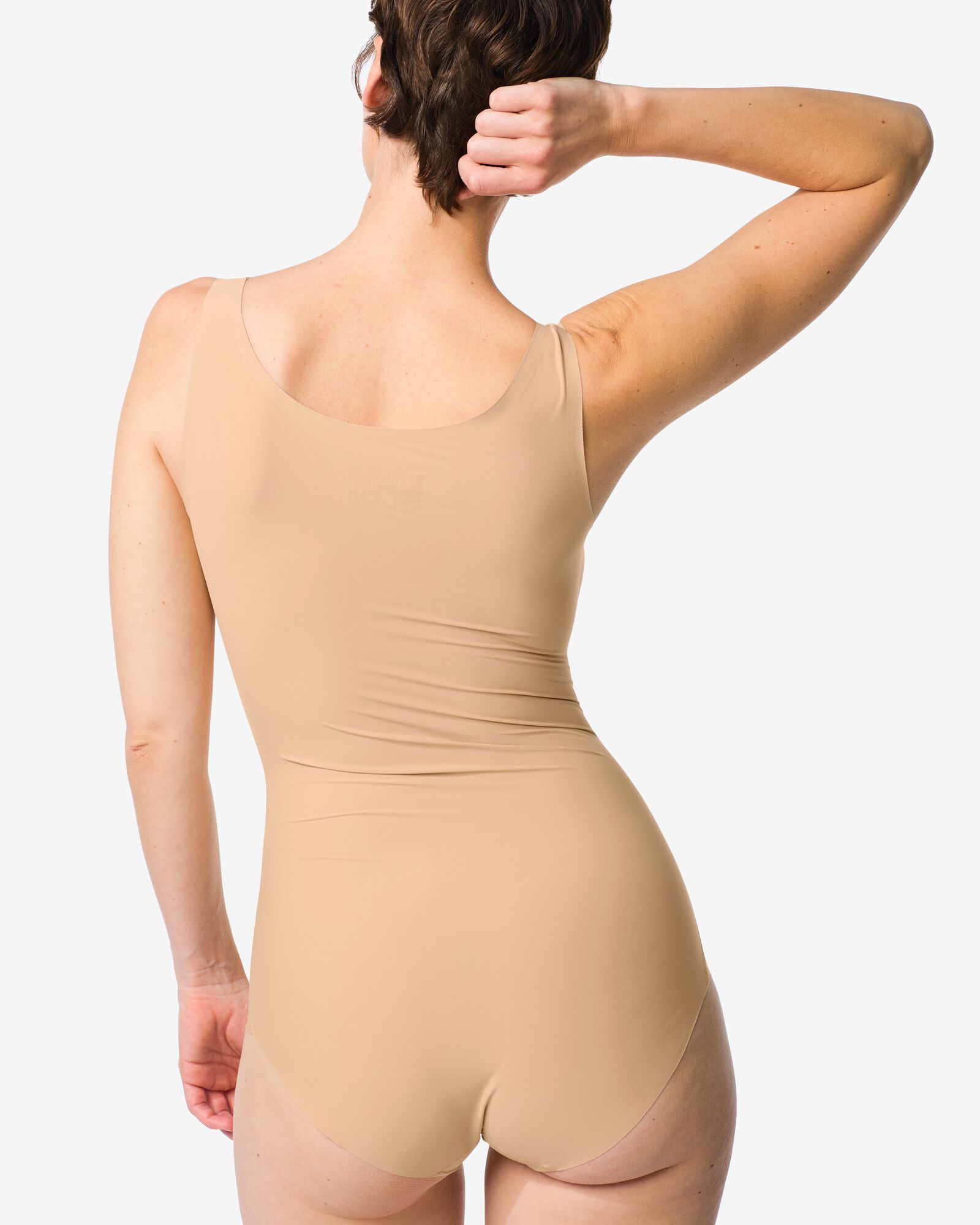 medium corrigerende damesbody second skin beige beige - 21500426BEIGE - HEMA