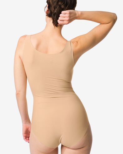 medium corrigerende damesbody second skin beige beige - 21500426BEIGE - HEMA