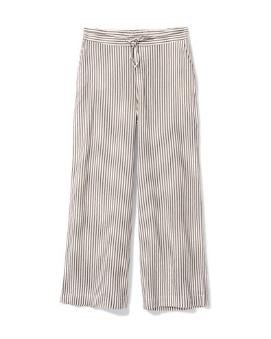 damesbroek Sally wide fit seersucker strepen - 36209051 - HEMA