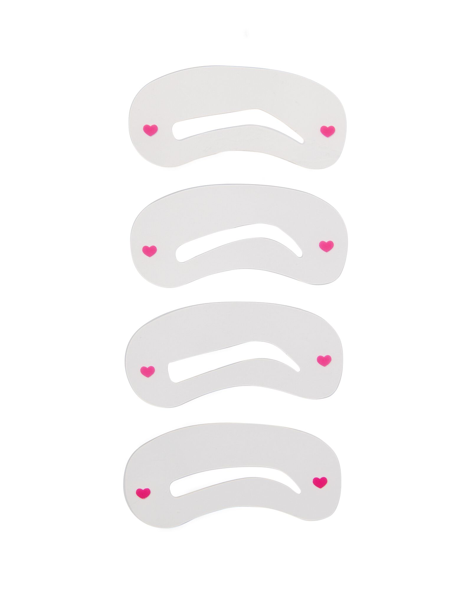 4 pochoirs &agrave; sourcils - 11214125 - HEMA