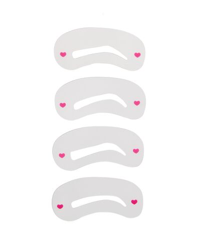 4 pochoirs &agrave; sourcils - 11214125 - HEMA