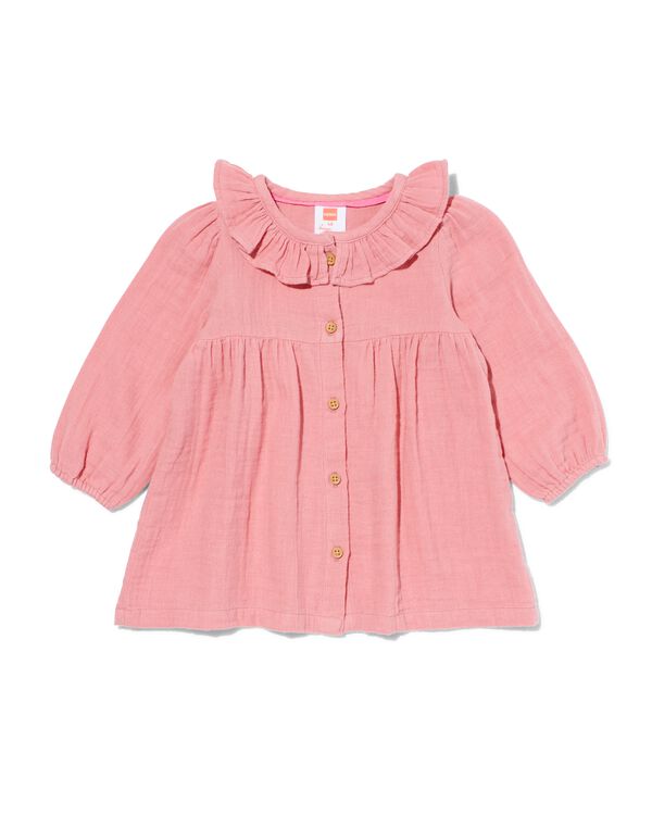 Baby-Kleid, Musselin rosa rosa - 33089930PINK - HEMA