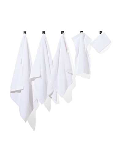 petite serviette - 33x50 cm - ultra doux - blanc blanc petite serviette - 5207001 - HEMA