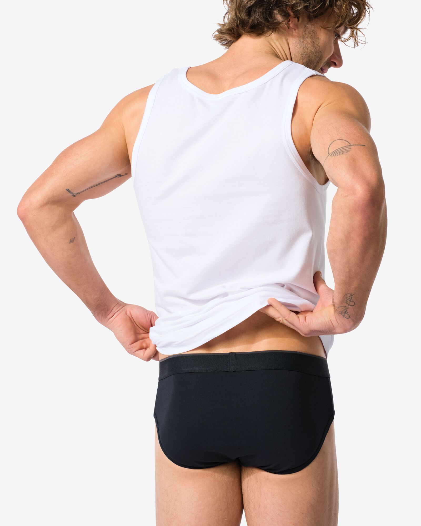 herenslips perfect comfort - 2 stuks zwart zwart - 19190340BLACK - HEMA