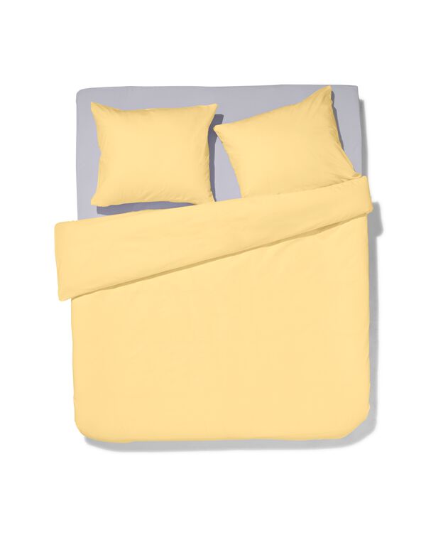 housse de couette 240x200/220 coton doux jaune clair - 5760121 - HEMA