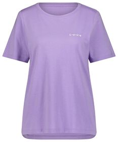 t-shirt femme Alara love lilas lilas - 1000027673 - HEMA