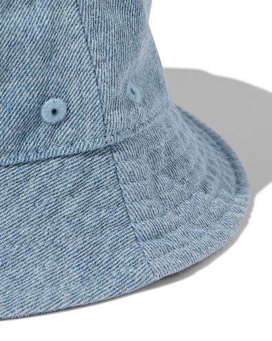 baby bucket hat denim blauw - 33250065BLUE - HEMA