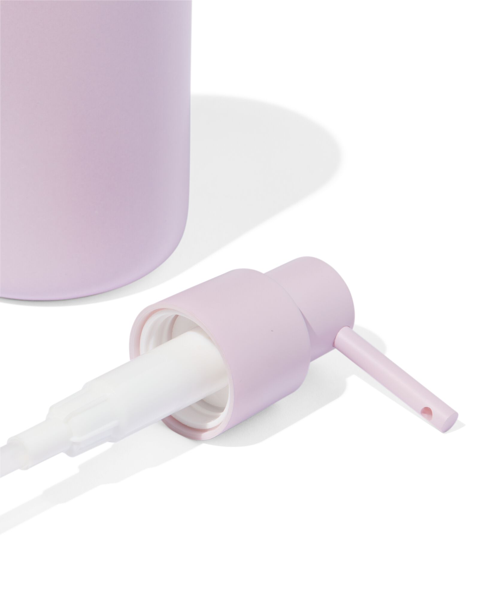 distributeur &agrave; savon fa&iuml;ence mat lilas &Oslash;8x15 - 80330044 - HEMA