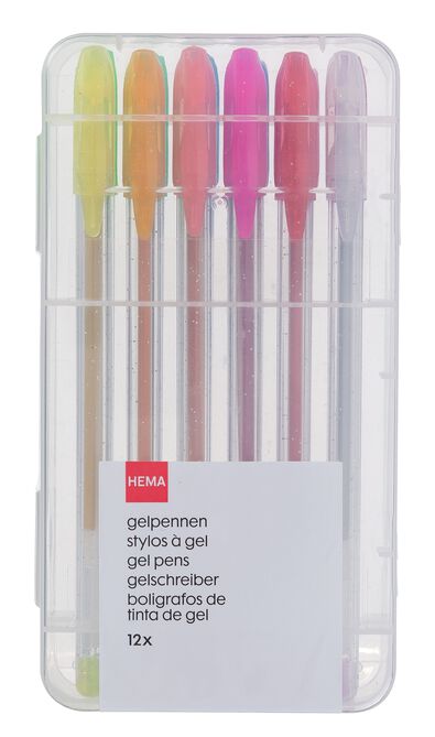 12&nbsp;stylos gel paillet&eacute;s - 14422320 - HEMA