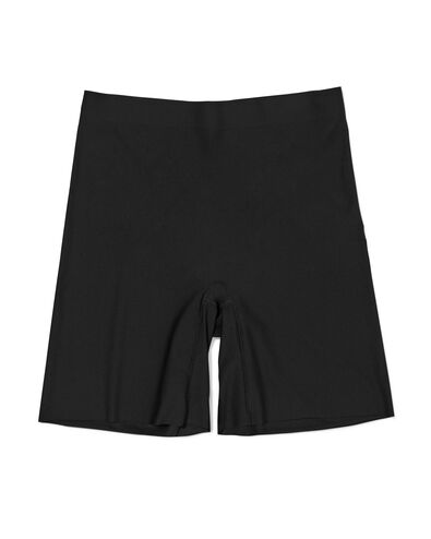Mittelstark figurfreundliche Radlerhose mit hoher Taille schwarz schwarz - 21500361BLACK - HEMA