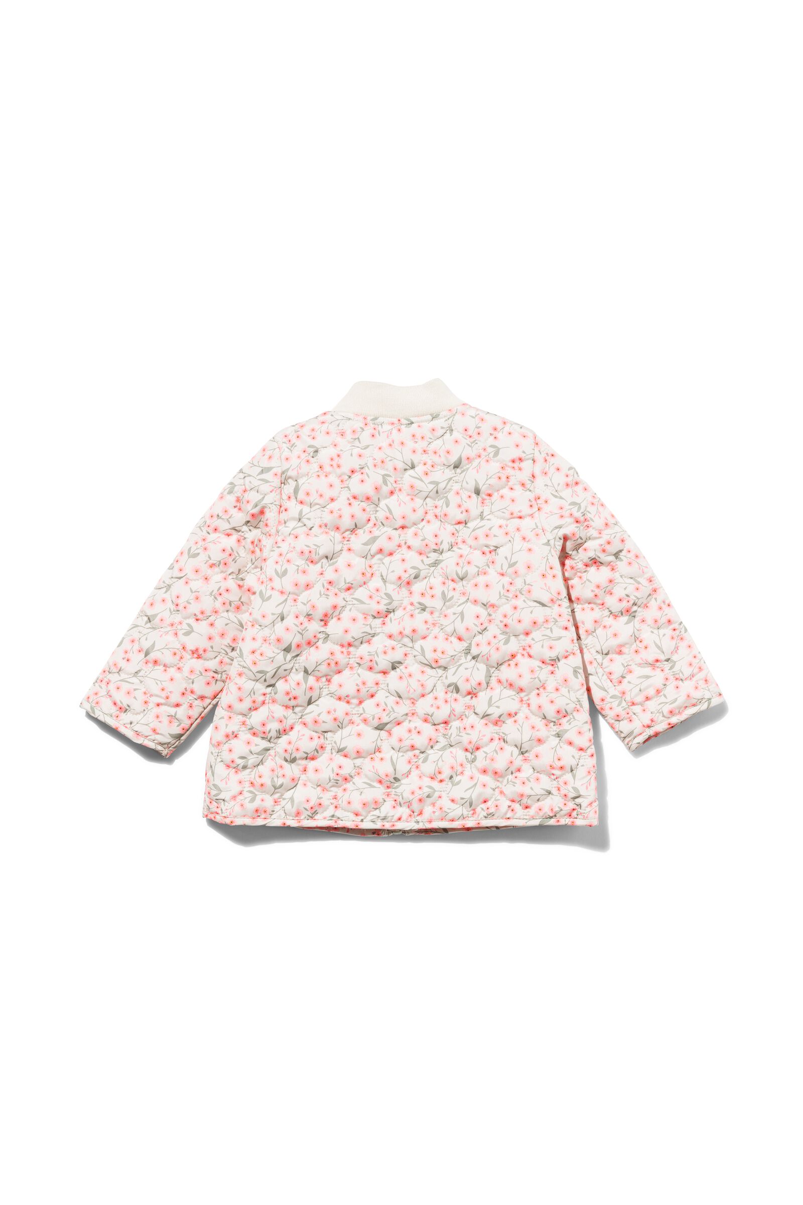 manteau bébé matelassé fleurs écru - 1000029710 - HEMA
