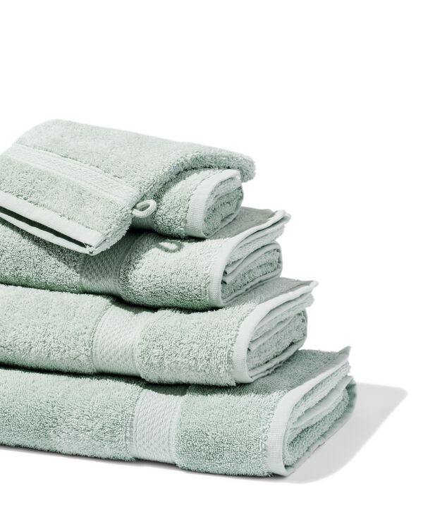 serviettes de bain - qualité épaisse vert clair vert clair - 1000015745 - HEMA