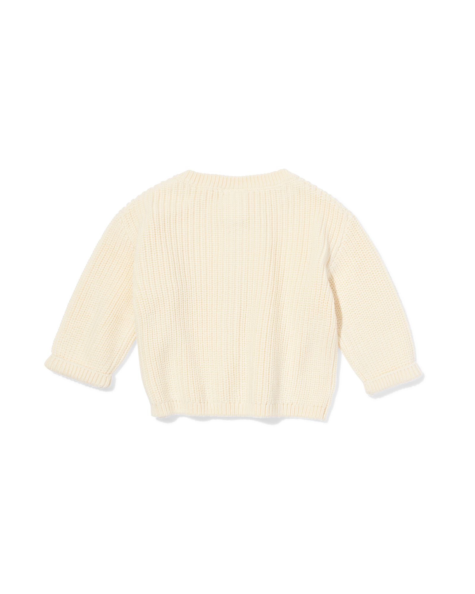 gilet b&eacute;b&eacute; grosse maille &eacute;cru &eacute;cru - 33005680ECRU - HEMA