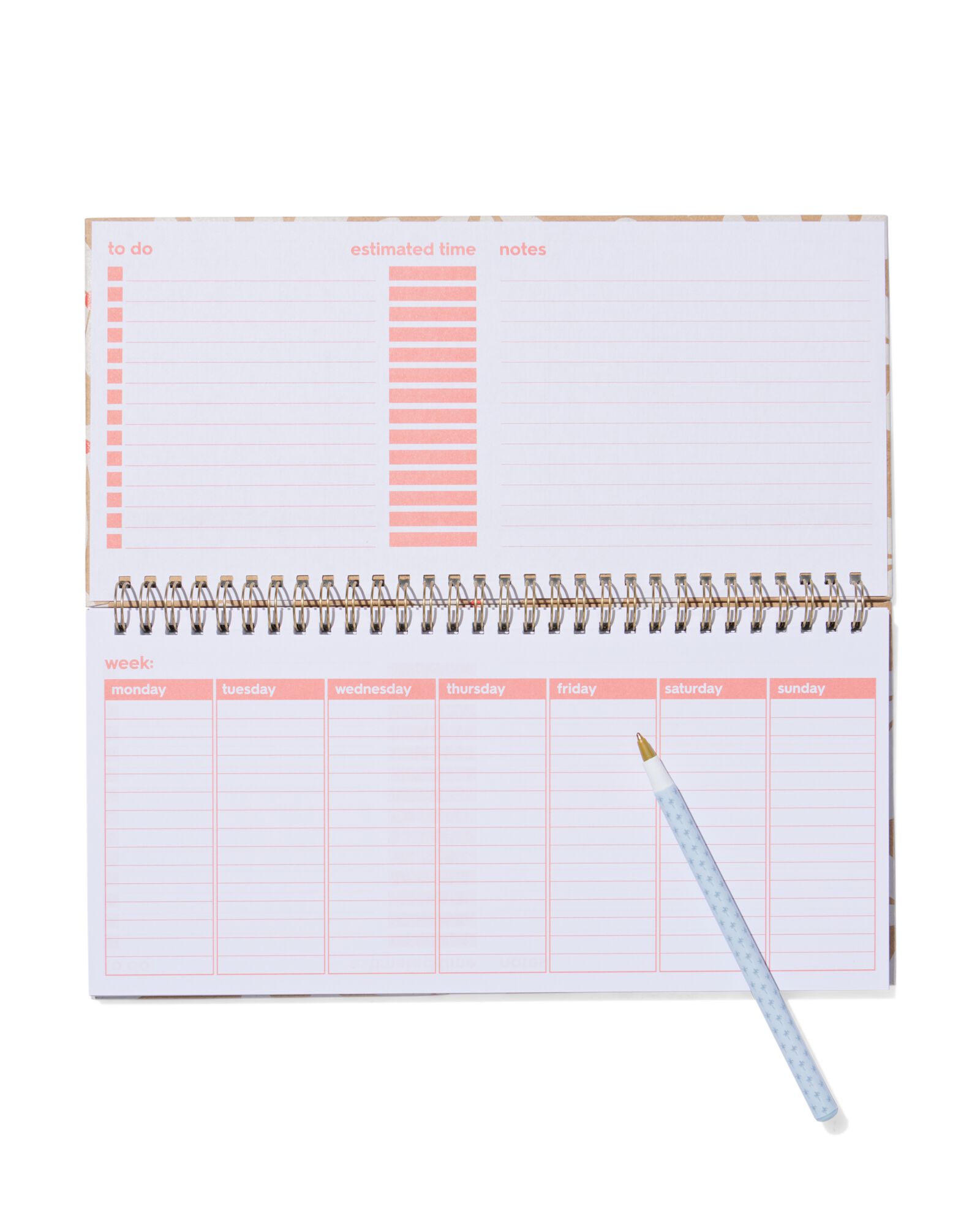 Wochenplaner mit Spiralen - 14106016 - HEMA