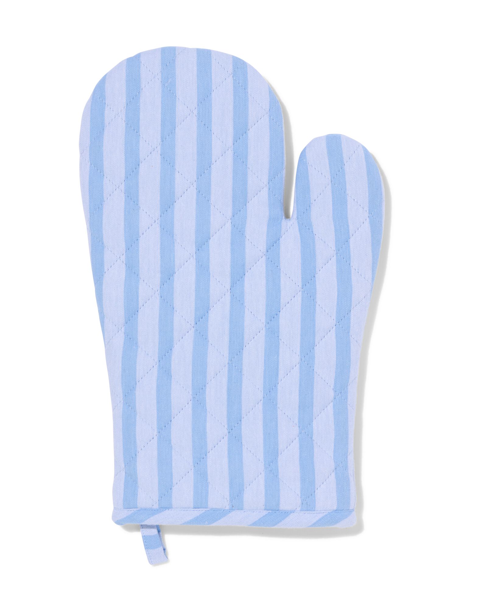 gant de cuisine coton rayé bleu - 5460002 - HEMA