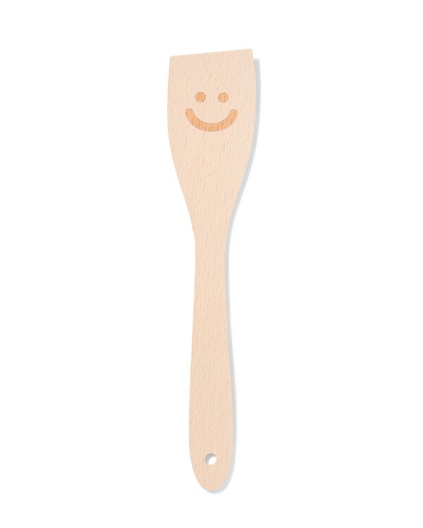 spatule en bois visage - 80840022 - HEMA