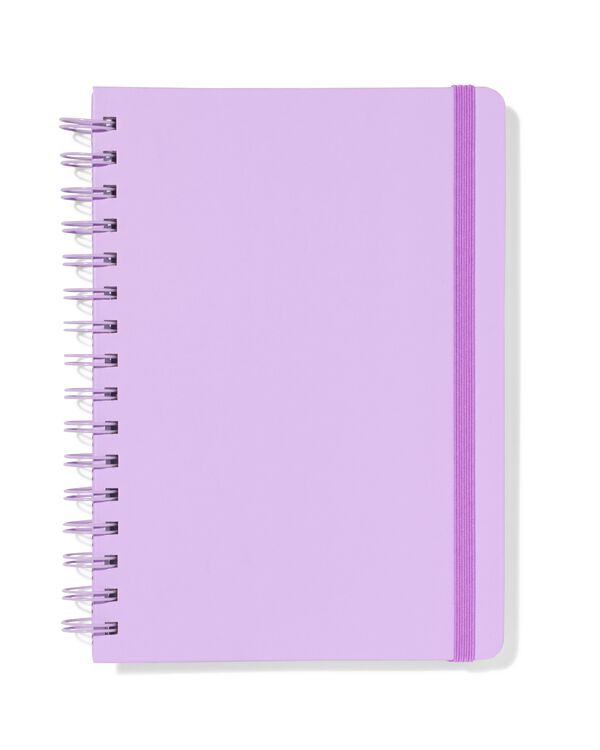 carnet A5 lign&eacute; lilas - 14120126 - HEMA