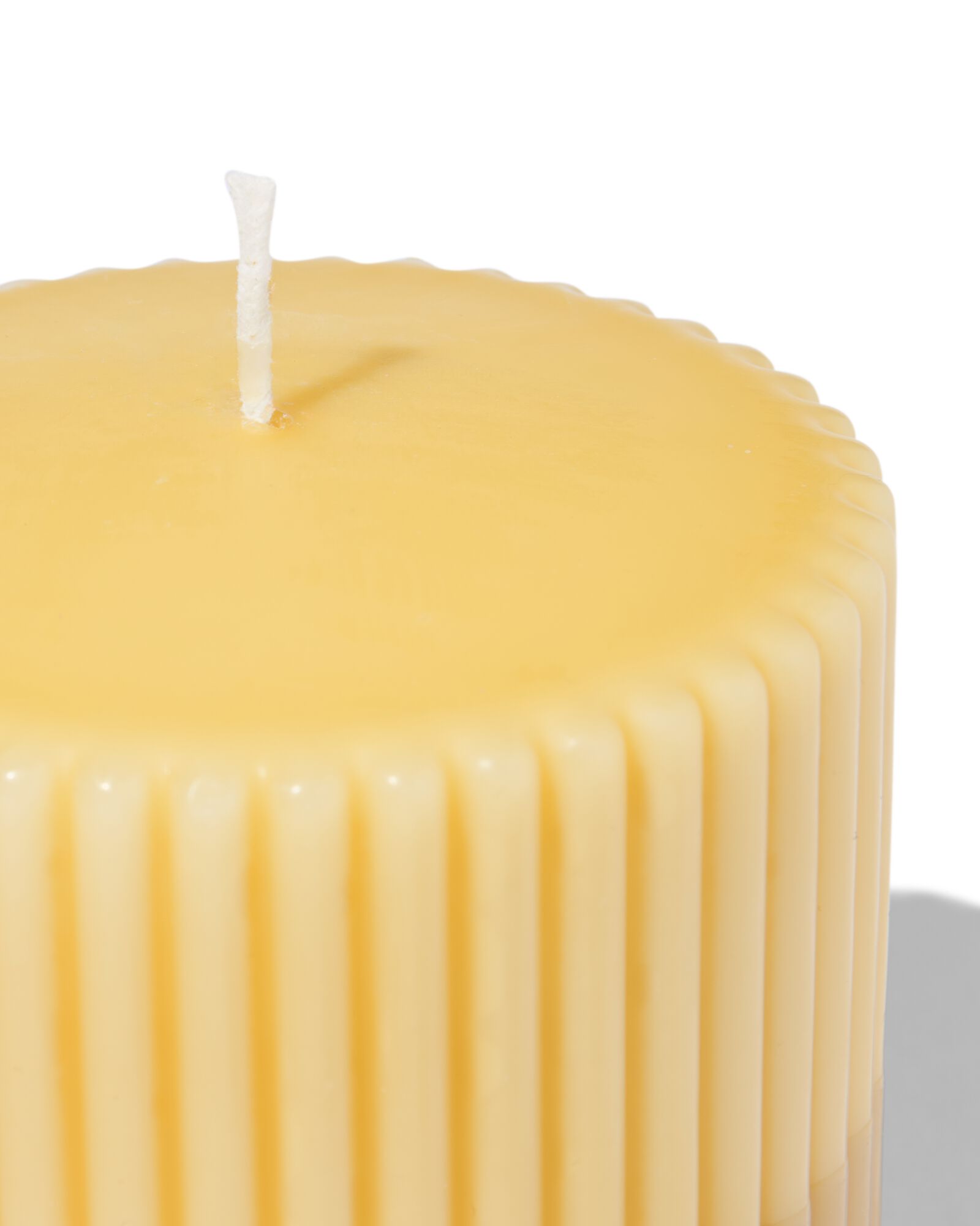 stompkaars 10x10 rib geel - 13509014 - HEMA