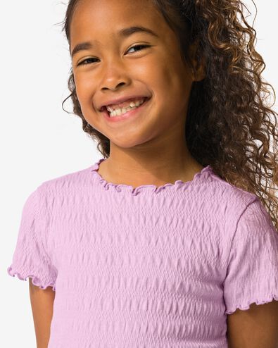 kinder T-shirt jersey paars paars - 30846606PURPLE - HEMA