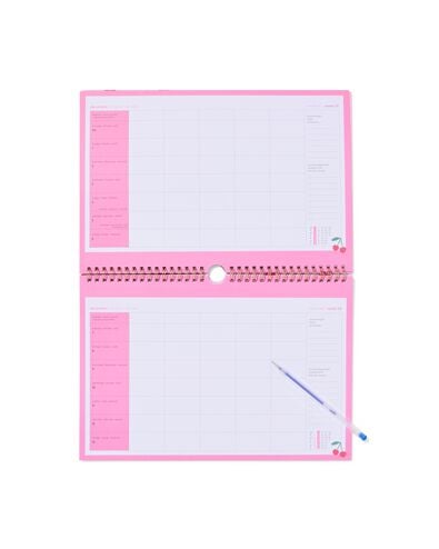agenda familial 2026-2027 31x21,8cm cerises  - 14505672 - HEMA