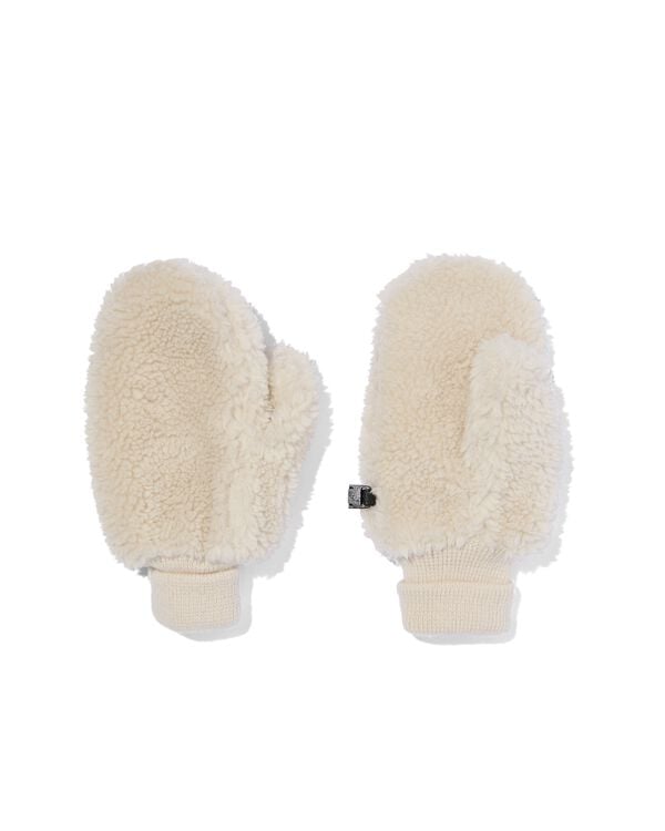 moufles pour enfants teddy beige beige - 16780310BEIGE - HEMA