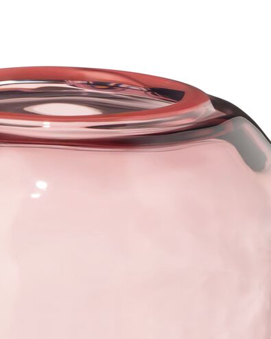 vase ⌀8,2x21,8cm verre rose - 13325002 - HEMA