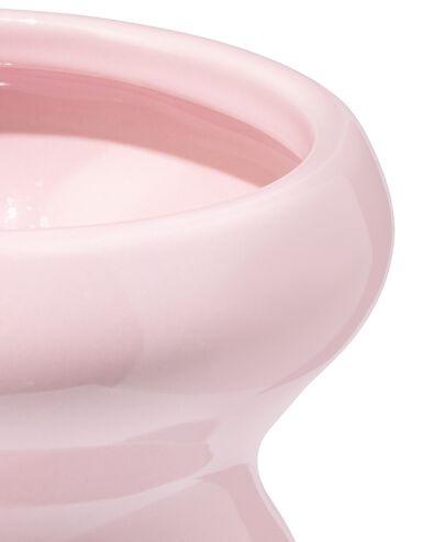 bloempot ⌀13x9cm keramiek blob spikkel roze - 13326073 - HEMA