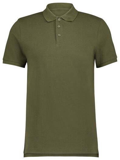 Herren-Poloshirt, Piqué grün - 1000022447 - HEMA