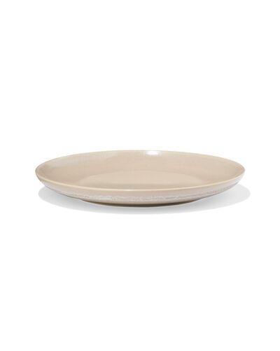 assiette &agrave; d&eacute;jeuner &Oslash; 21 cm PUUR gla&ccedil;ure r&eacute;active beige - 9650174 - HEMA