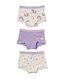 3 boxers enfant coton stretch violet violet - 1000031070 - HEMA