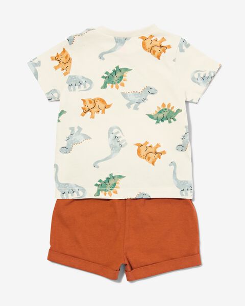 Baby-Set, Shirt und Shorts, Baumwolle, Dinosaurier - 1000031007 - HEMA