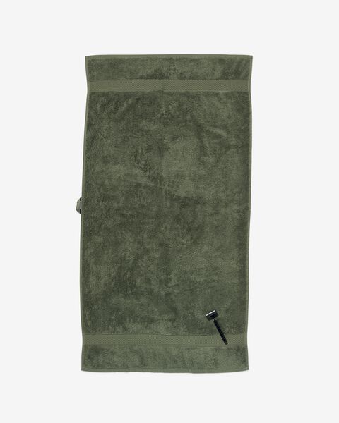 Handtuch, 60 x 110 cm, schwere Qualität, graugrün - 5200703 - HEMA