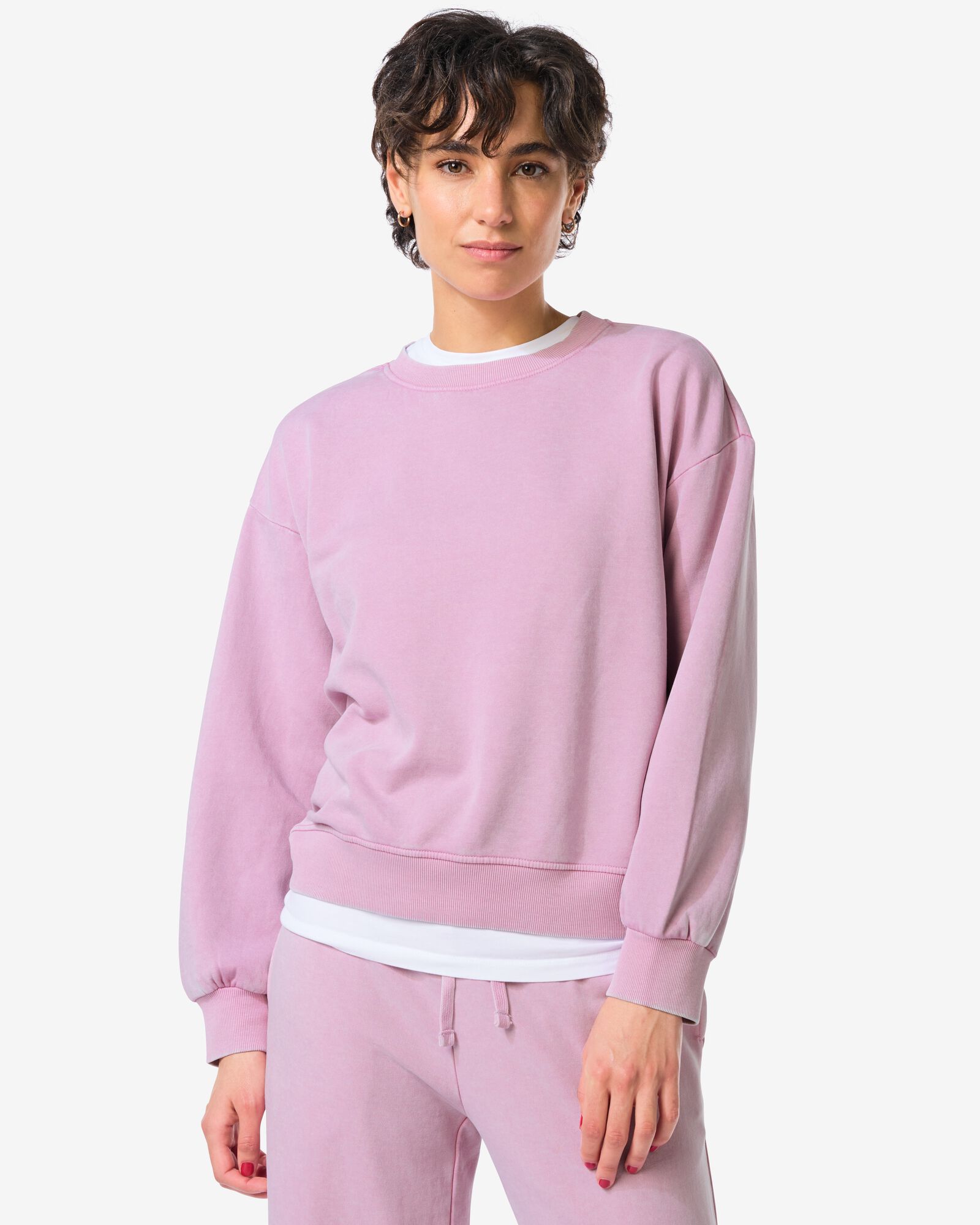 pull femme Esmee jersey relaxed fit rose rose - 36206660PINK - HEMA
