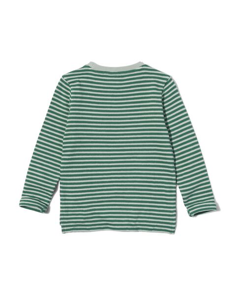 t-shirt enfant rayures vert - 1000029790 - HEMA