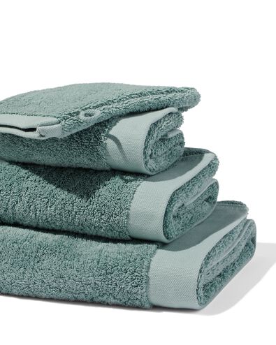 serviette de bain 50x100 qualité hôtelière extra douce bleu vert bleu serviette 50 x 100 - 5230061 - HEMA
