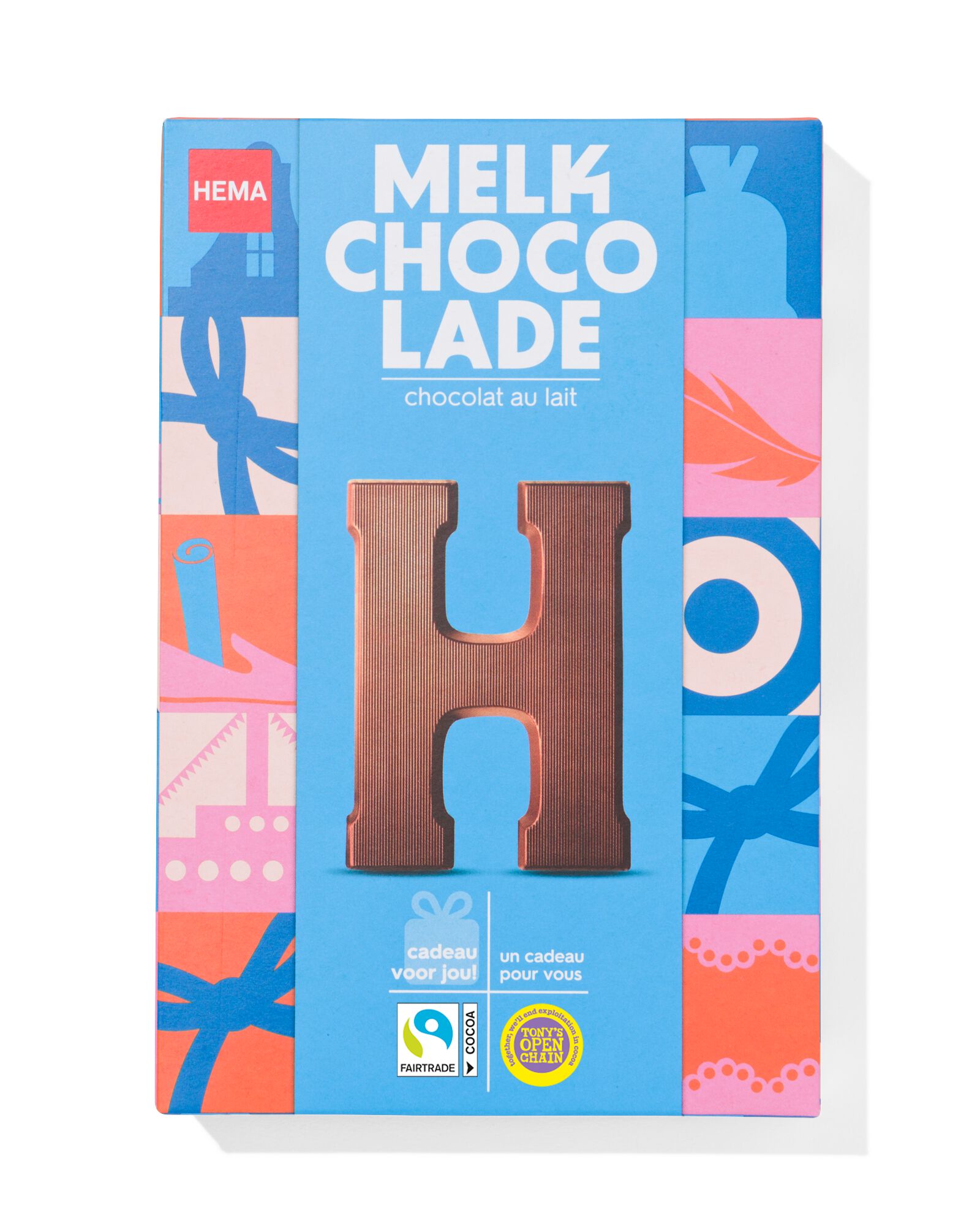 lettre en chocolat au lait H 140g - 24401108 - HEMA