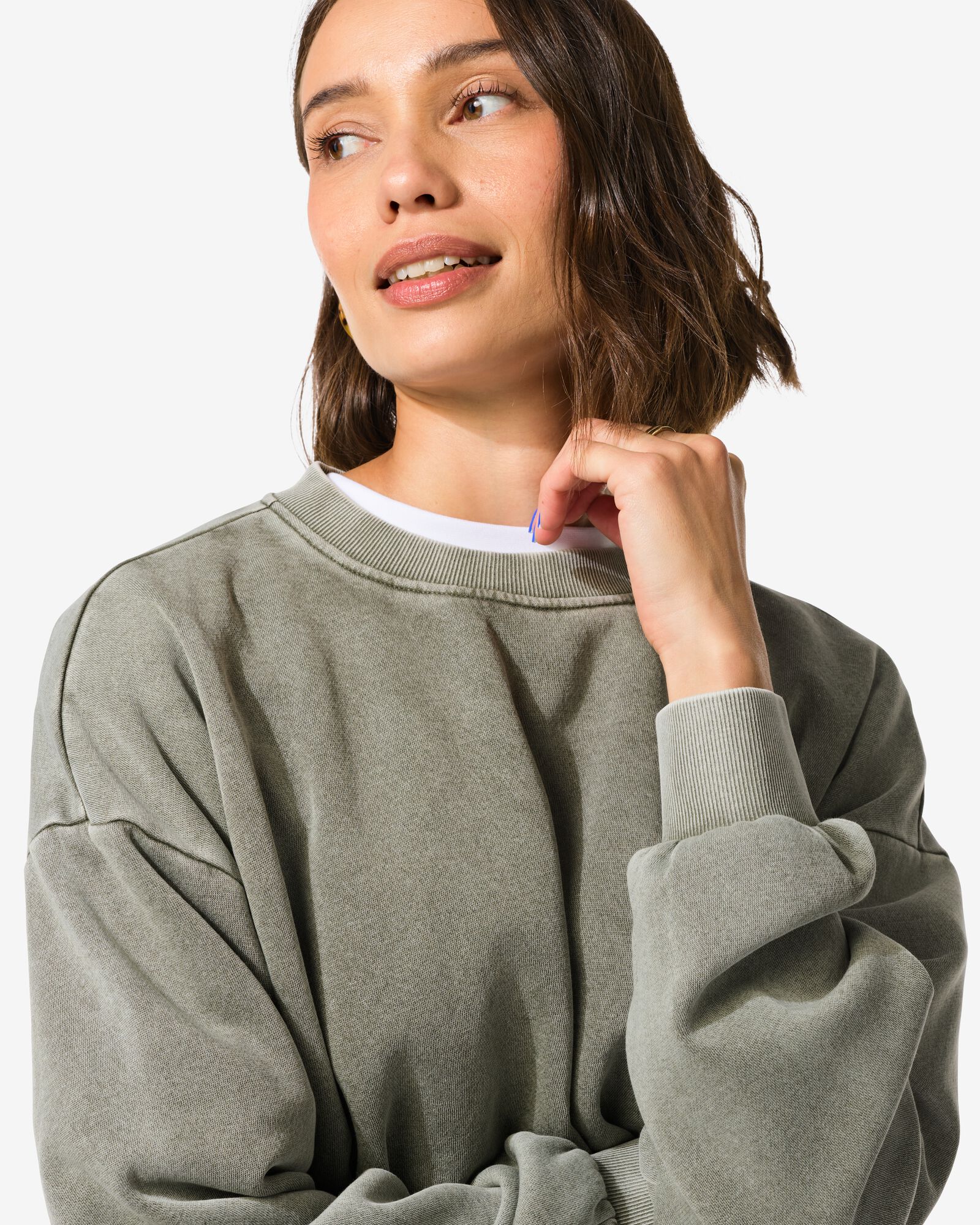 damessweater Esmee groen - 36205460GREEN - HEMA