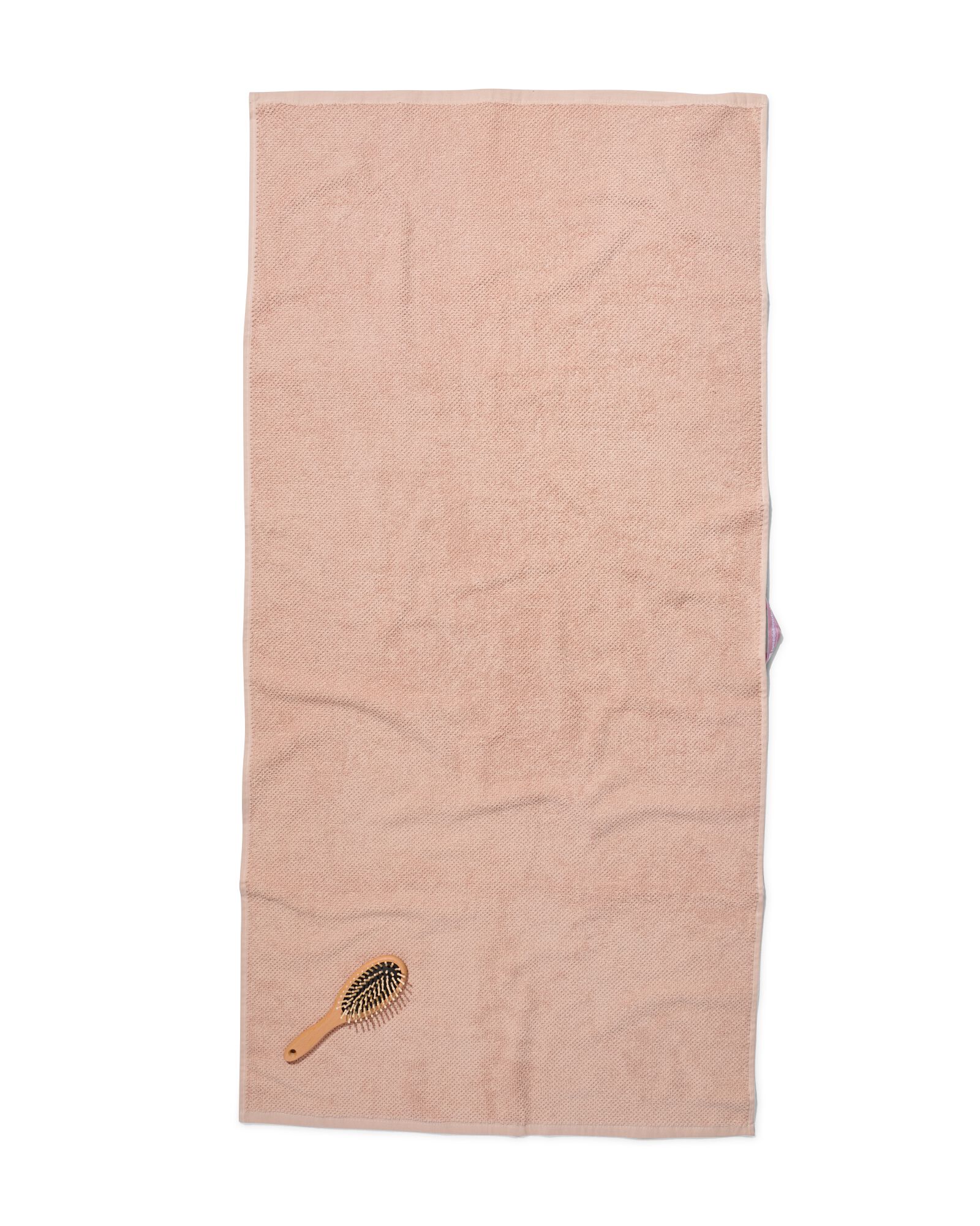 serviette de bain 2&egrave;me vie coton recycl&eacute; rose p&acirc;le rose p&acirc;le - 1000031878 - HEMA