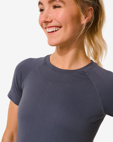t-shirt de sport femme sans coutures violet S - 36000075 - HEMA