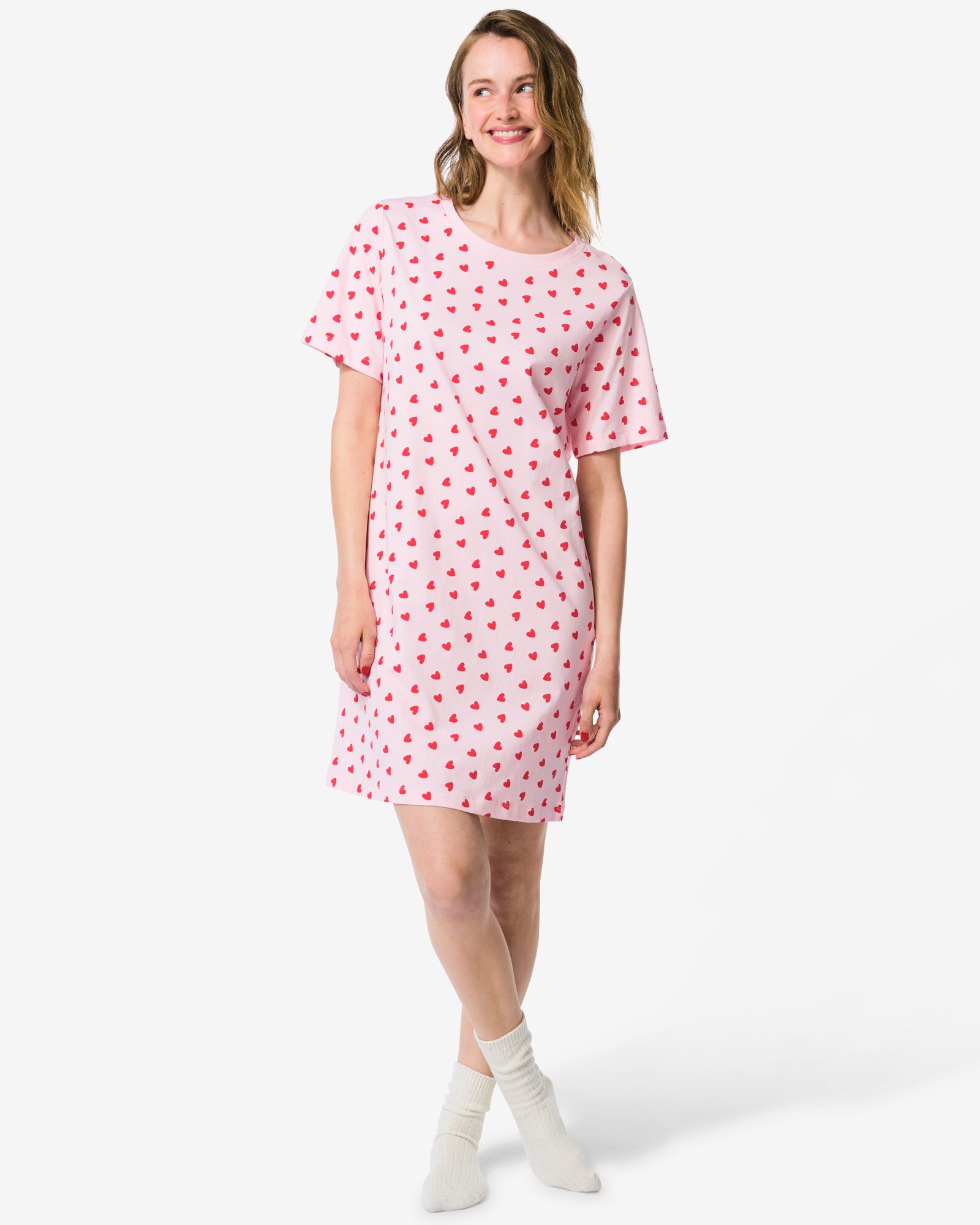 damesnachthemd Fiona moederdag roze - 23401345PINK - HEMA