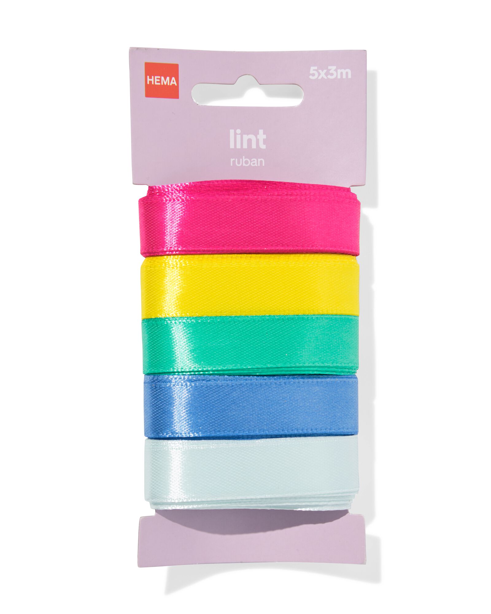 lint 3m satijn confetti - 5 stuks - 14793312 - HEMA