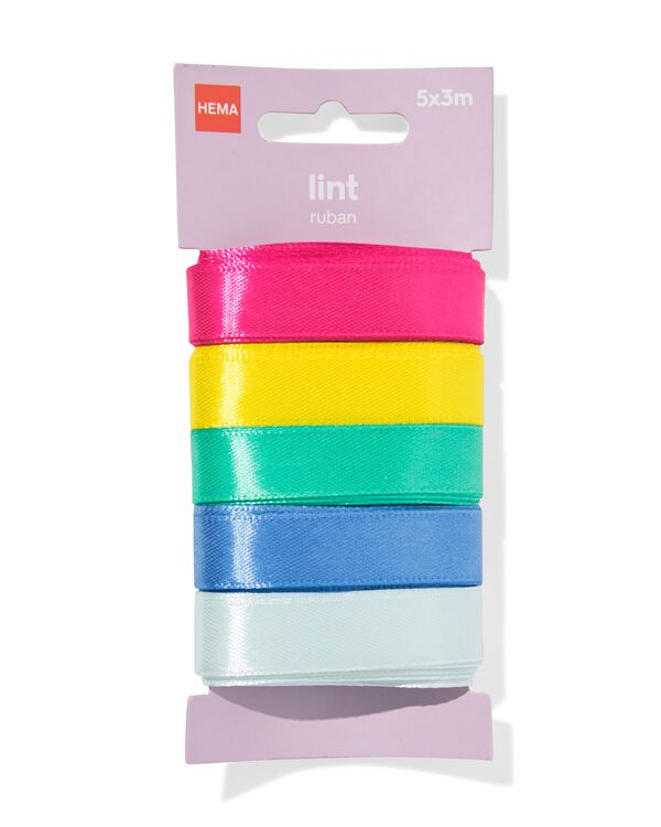 Geschenkband 3m Satin Konfetti &ndash; 5 St&uuml;ck - 14793312 - HEMA