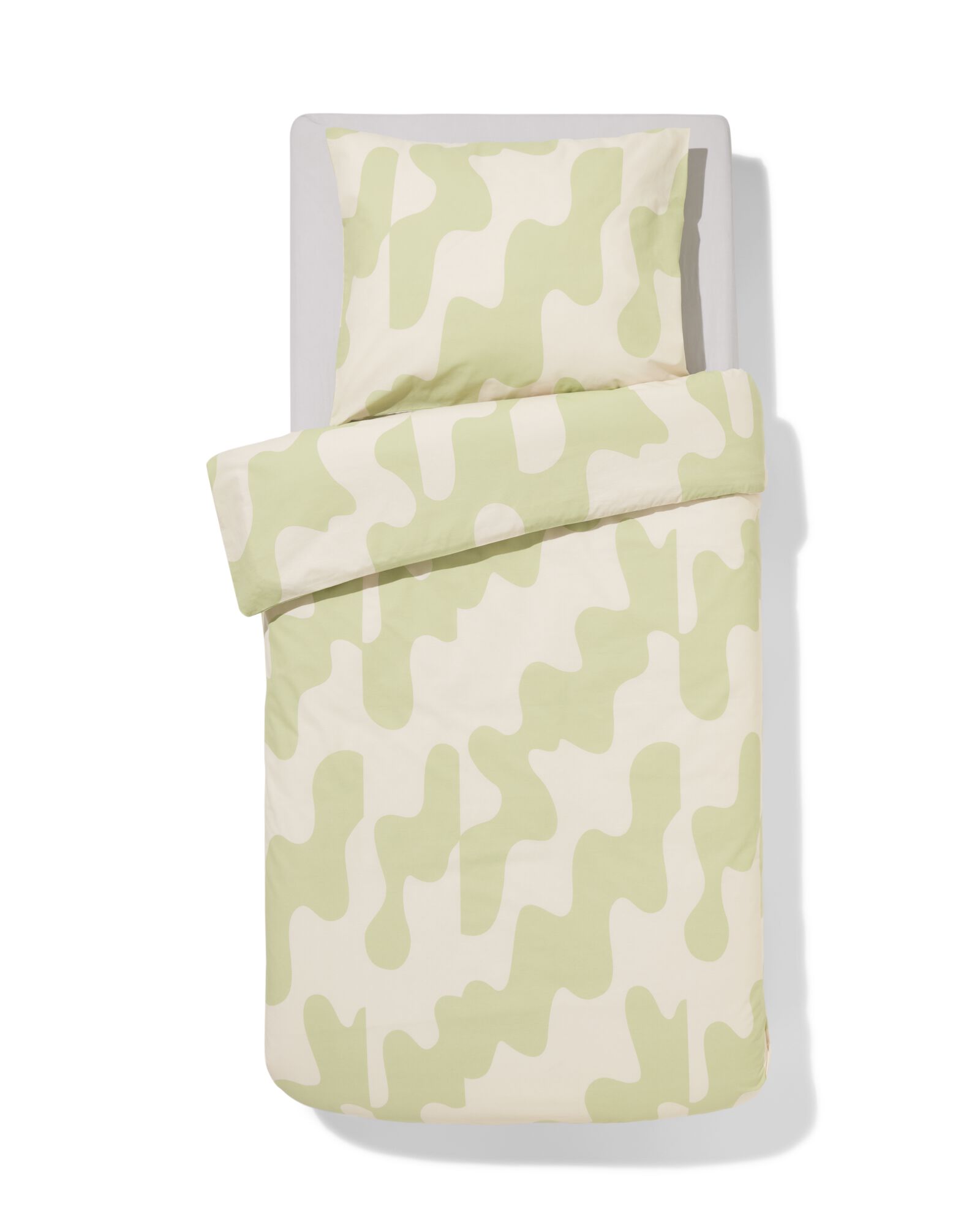 housse de couette 140x200/220 cm coton doux lignes - 5700246 - HEMA