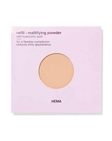 navulling mattifying powder 24 soft beige - 11290414 - HEMA